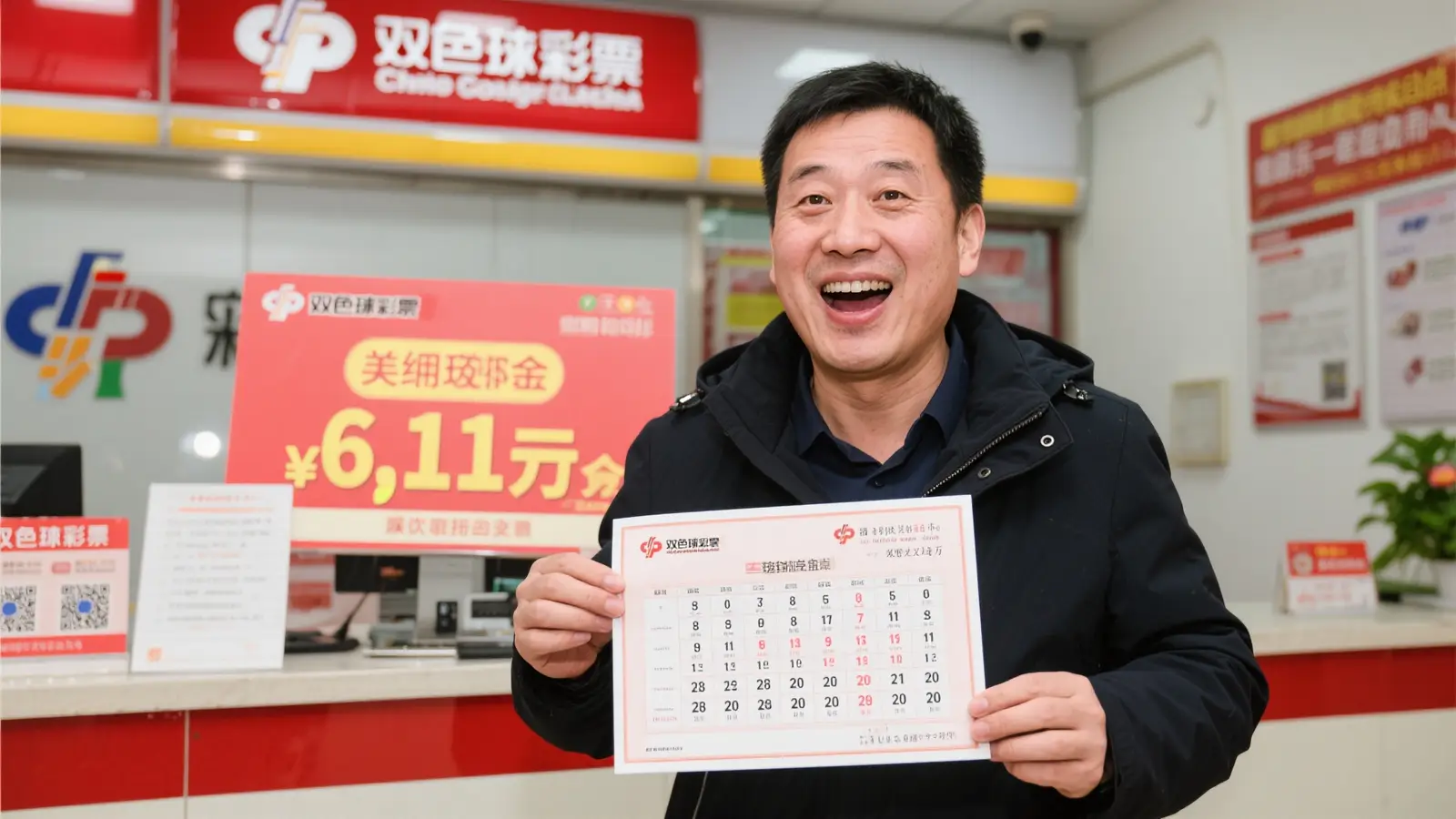 男子喜中双色球611万迅速领奖 透露曾获二等奖